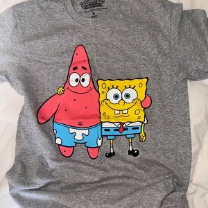 SpongeBob SquarePants Gray Tee with Patrick